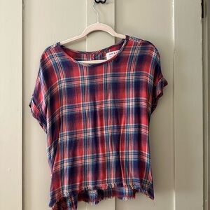 Cloth & Stone Anthropologie Plaid Top